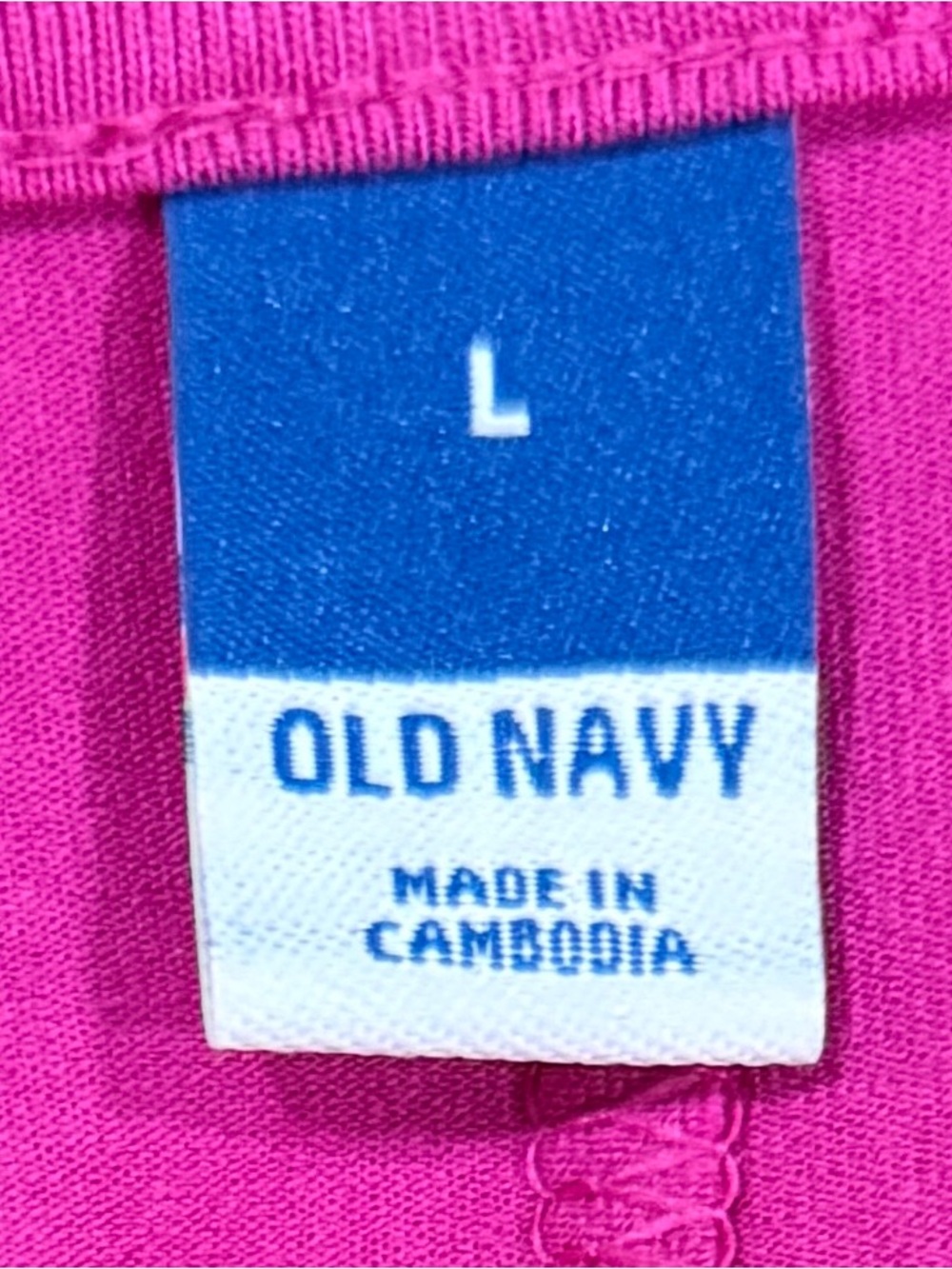 OLD NAVY Fuchsia Pink Fit & Flare Twist Front Cutout Midi Dress Sz Large NWT - Picture 7 of 8